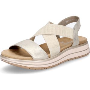 Remonte - D1J50 - Sandalen - Schelp Beige Goud - Echt Leer - Light-PU-zool
