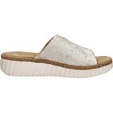 Rieker - Dames Slipper - Goud - Imitatieleer - Antistress-voetbed