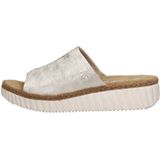 Rieker - Dames Slipper - Goud - Imitatieleer - Antistress-voetbed