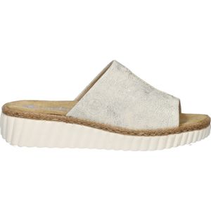 Rieker - Dames Slipper - Goud - Imitatieleer - Antistress-voetbed