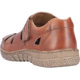 Rieker 03578 Gaucho - Slippers - Bruin - Losse Binnenzool - Klittenbandsluiting