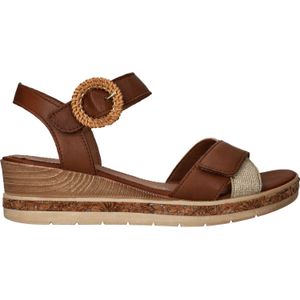 Remonte - Sandalen Plat - Cognac - Kunstleer