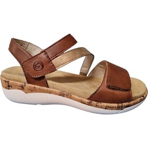 Remonte R6860-Dames Sandalen - Cognac