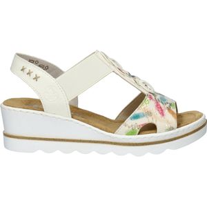 Rieker Sandalen Hak Sandalen Hak - wit