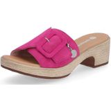 Remonte - ELLE-Collection - Slippers - Fuchsia - Blokhak - Klittenbandsluiting