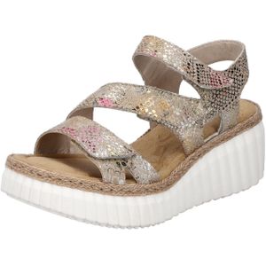 Reptile - Sandalen - Dierenprint - Suède - Velcro Sluiting - Open Toe