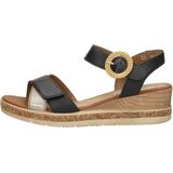Remonte Sandalen Plat Sandalen Plat - zwart