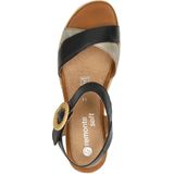 Remonte Sandalen Plat Sandalen Plat - zwart