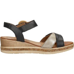 Remonte Sandalen Plat Sandalen Plat - zwart