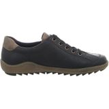 Casual - Zwart/beige - TEX-uitvoering - Vrijetijdsschoen - Vetersluiting