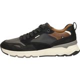 Rieker - Evolution - Sneakers - Zwart - Leer - Rits- en Vetersluiting