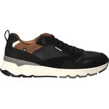 Rieker - Evolution - Sneakers - Zwart - Leer - Rits- en Vetersluiting