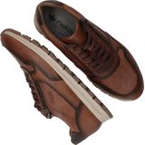 Rieker Sneakers - Heren - Cognac - Leer - Veter- en Ritssluiting