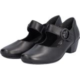 Pumps - Zwart - Klittenbandsluiting - Trechterhak