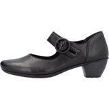 Pumps - Zwart - Klittenbandsluiting - Trechterhak