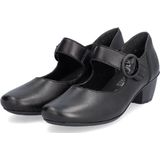 Pumps - Zwart - Klittenbandsluiting - Trechterhak