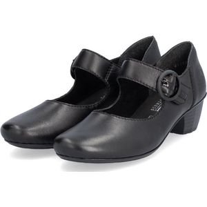 Pumps - Zwart - Klittenbandsluiting - Trechterhak