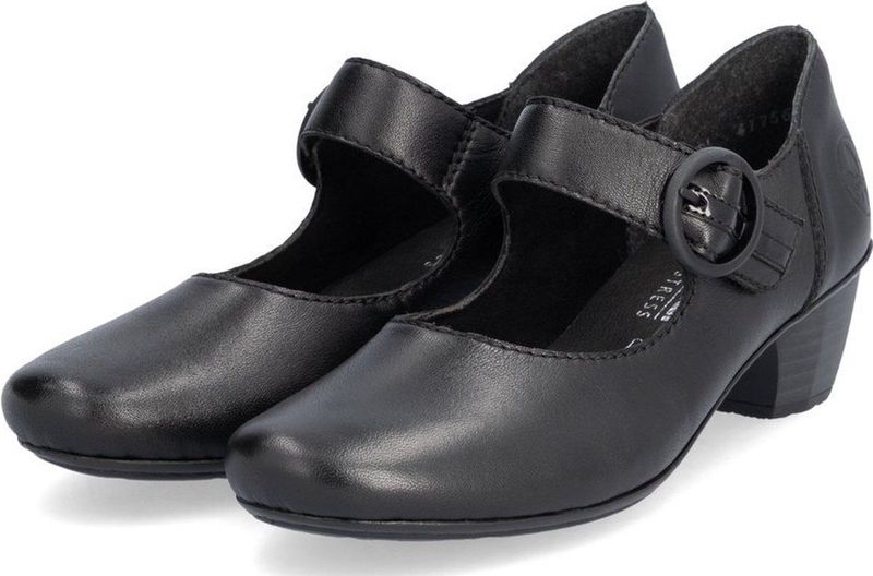 Pumps - Zwart - Klittenbandsluiting - Trechterhak