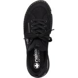 Rieker - Dames Sneakers - Zwart - Textiel