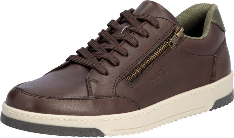 Rieker - 17502 Sneakers - Bruin - Echt Leer - Zachte Binnenzool