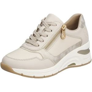 Rieker N9301 Veterschoenen voor dames, beige, 43 EU, beige, 43 EU