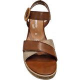 Remonte - Sandalen Plat - Cognac - Kunstleer
