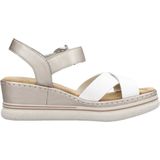 Rieker - Sandaal - Wit - Leer - Klittenbandsluiting