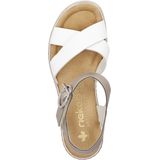 Rieker - Sandaal - Wit - Leer - Klittenbandsluiting