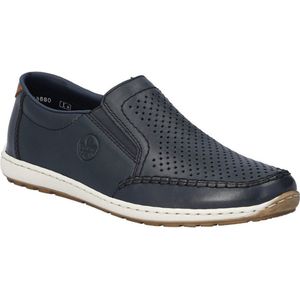 Rieker Comfortabele herenschoenen 08868, veterschoenen voor heren, blauw, 44 EU