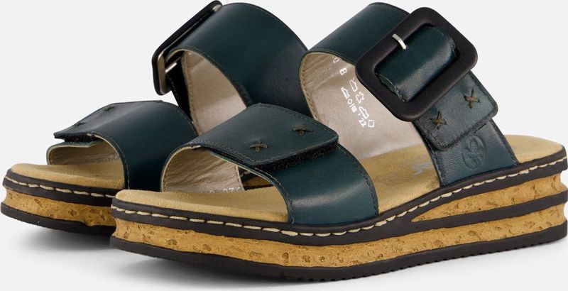 Rieker Sandalen blauw Synthetisch - Dames