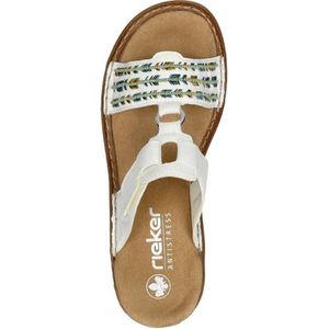 Rieker -Dames - wit - slippers muiltjes
