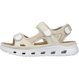OTTO RIEKER Sport Sandalen - Crème - Klittenbandsluiting - Plateauhak