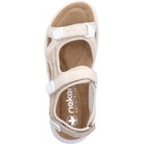 OTTO RIEKER Sport Sandalen - Crème - Klittenbandsluiting - Plateauhak