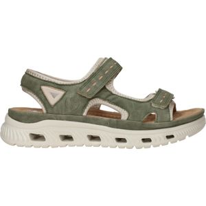 OTTO RIEKER Sport Sandalen - Riet/Crème - Klittenbandsluitingen - Plateauhak