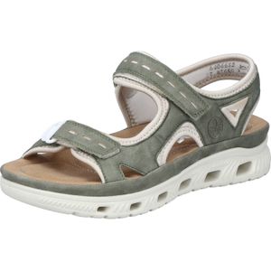 OTTO RIEKER Sport Sandalen - Riet/Crème - Plateauhak - Klittenbandsluitingen