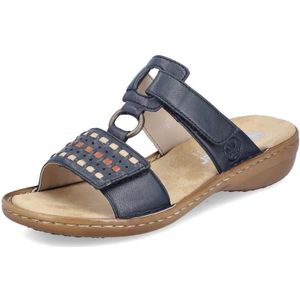 Rieker - 628P9-14 - Slippers - Donkerblauw - Antistress