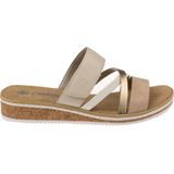 Rieker dames slipper - Beige multi