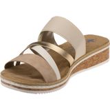 Rieker dames slipper - Beige multi