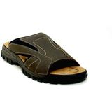 Rieker - 25093 - Slippers - Tabak/Zwart