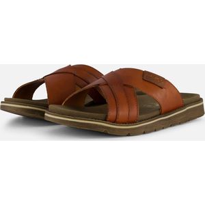 Rieker Clarino Slipper cognac Leer