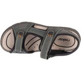 Rieker - Sandalen - Donkergrijs - Klittenbandsluiting - Trekkinglook
