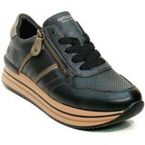 Remonte - D1318 - Sneakers - Zwart - Echt Leer - Uitneembare Binnenzool