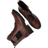 Remonte - Veterboots - Bruin - Synthetisch - Comfortabele Binnenzool