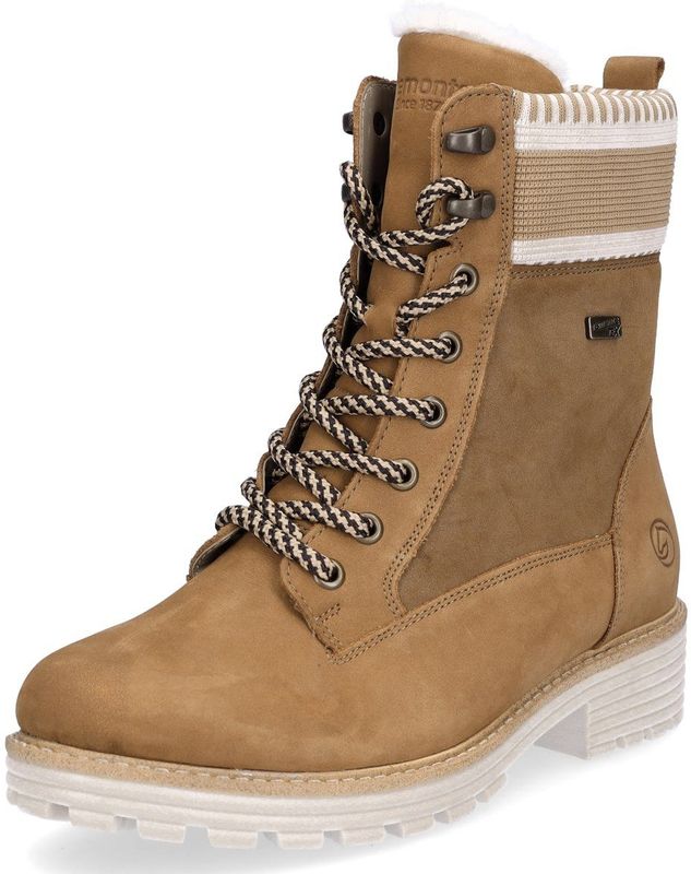 Remonte - D0W77 Veterboots - Cognac - Nubuck - Comfortabel en Stijlvol