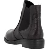 Remonte - Chelsea-boots - Donkerbruin/Metallickleur - Blokhak - Ritssluiting