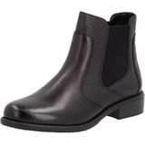 Remonte - Chelsea-boots - Donkerbruin/Metallickleur - Blokhak - Ritssluiting