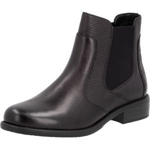 Remonte - Chelsea-boots - Donkerbruin/Metallickleur - Blokhak - Ritssluiting