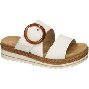 Remonte Slippers wedge heel, summer shoe, slippers with decorative buckle