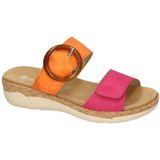 Remonte - Slippers - Oranje/Pink - Sleehak - Verwisselbaar Voetbed