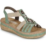 Rieker  -  sandalen  dames Groen